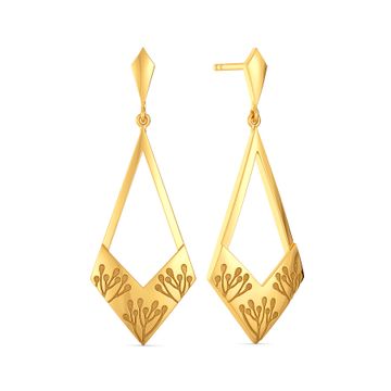 Organic Aura Gold Earrings