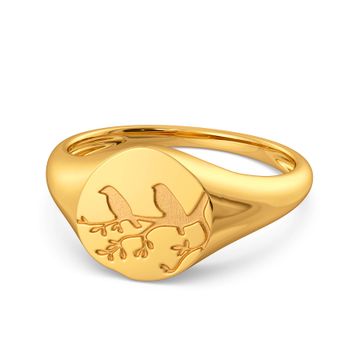 Nature At Work Gold Rings
