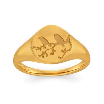 Nature At Work Gold Rings
