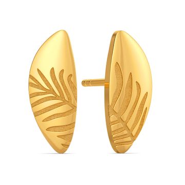 Feasible Fern Gold Earrings