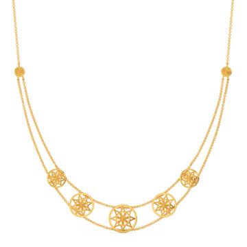 Serene Drapes Gold Necklaces
