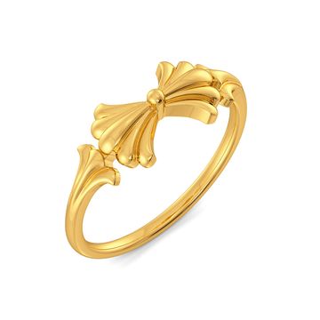The Calm Palm Gold Rings