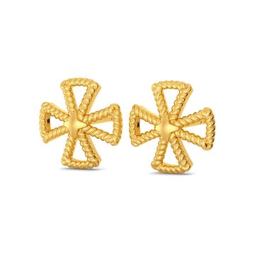 Lily Trilogy Gold Earrings