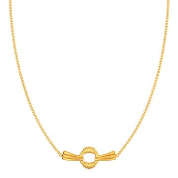 Swirl Curl Gold Necklaces