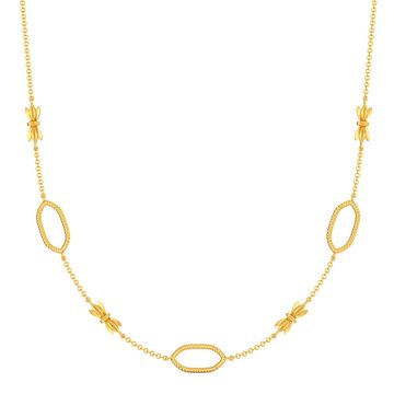 Bow Baroque Gold Necklaces