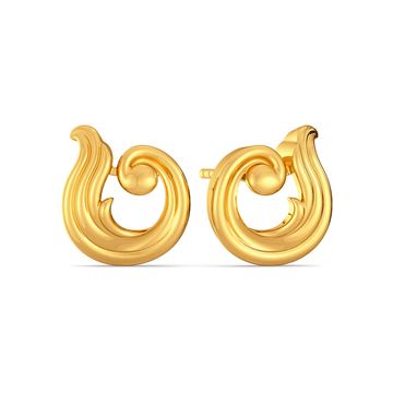 Twist Theory Gold Earrings