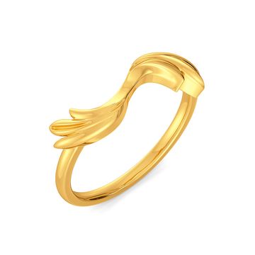 Greek Guilloche Gold Rings