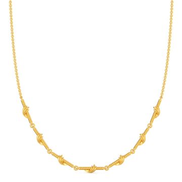 Greek Guilloche Gold Necklaces
