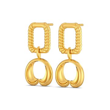 Rosette Fields Gold Earrings