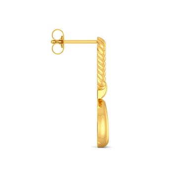 Rosette Fields Gold Earrings