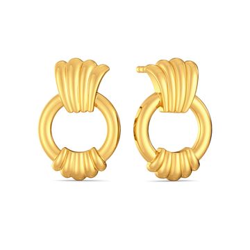Ring-A-Ding Gold Earrings