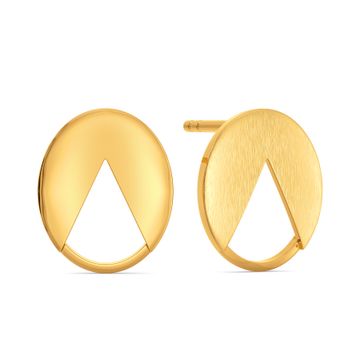 Office Sequins Gold Earrings