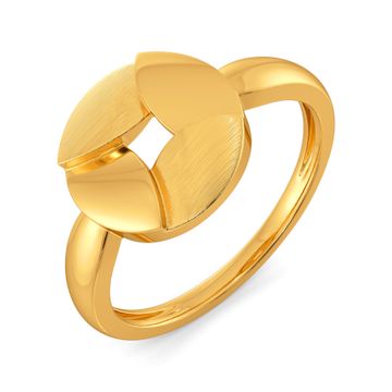 Sequin Subtlety Gold Rings