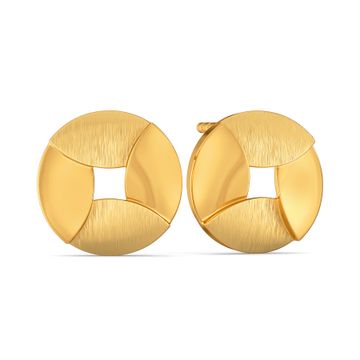 Sequin Subtlety Gold Earrings