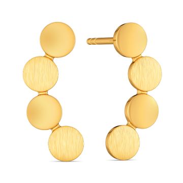 Safe for Work Sequins Gold Earrings