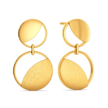 Sequin Workload Gold Earrings