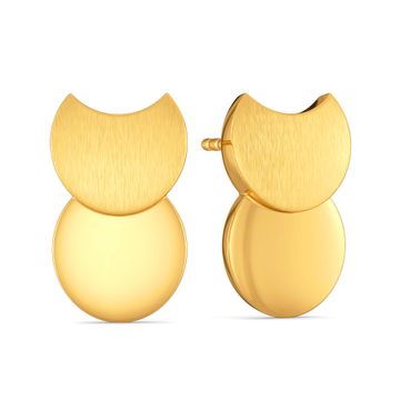 Sequin Workload Gold Earrings