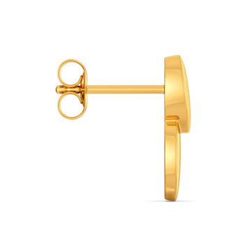 Sequin Workload Gold Earrings