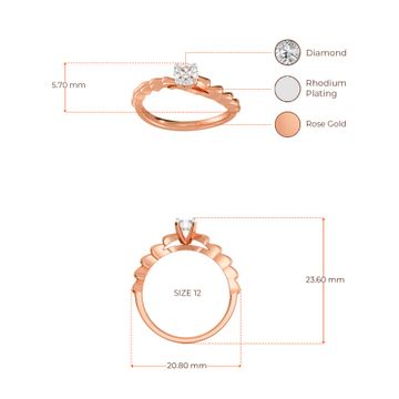 Pleat Delight Diamond Rings