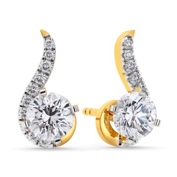 Twinkle Twirls Diamond Earrings
