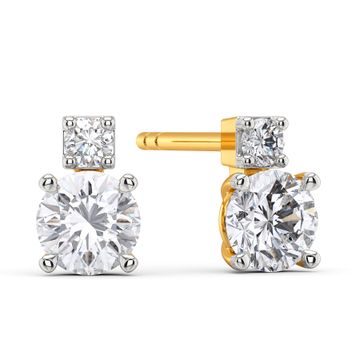 Scope to Square Diamond Earrings