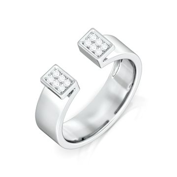 White collar Diamond Rings