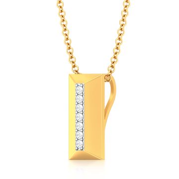 Raising the bar Diamond Pendants
