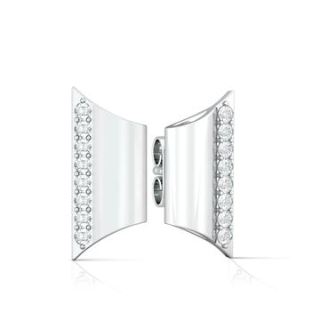 Tubular flarese Diamond Earrings
