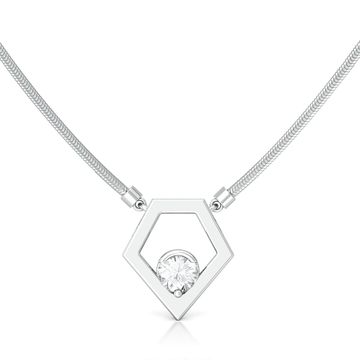 Pointy Penta Diamond Necklaces
