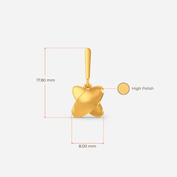 Eco Balance Gold Earrings