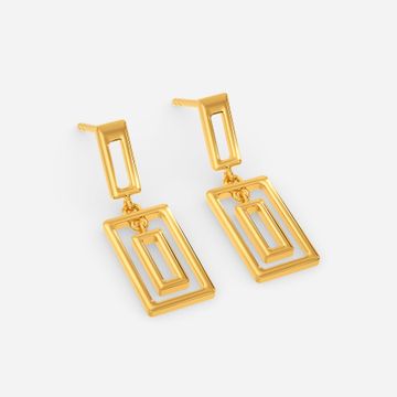 Unfold Sustainability Gold Earrings