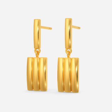 Nature And Me Gold Earrings