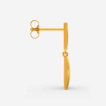 Nature And Me Gold Earrings
