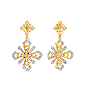 Petal Glow Diamond Earrings