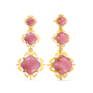 Blush Radiance Gemstone Earrings