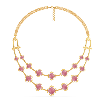 Blush Radiance Gemstone Necklaces