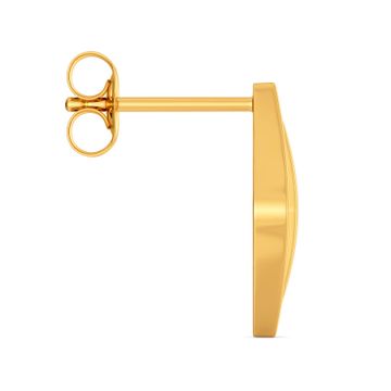 Bell Bottomed Gold Earrings