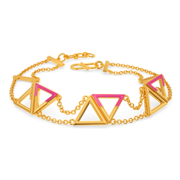 Pink Perfection Gold Bracelets