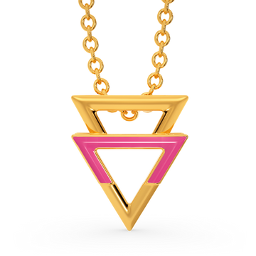 Pink Perfection Gold Pendants