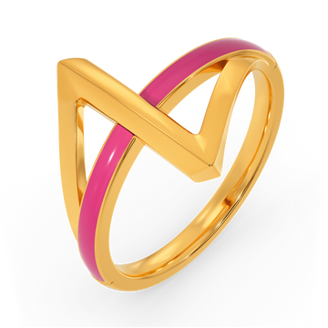 Think Pink Gold Rings