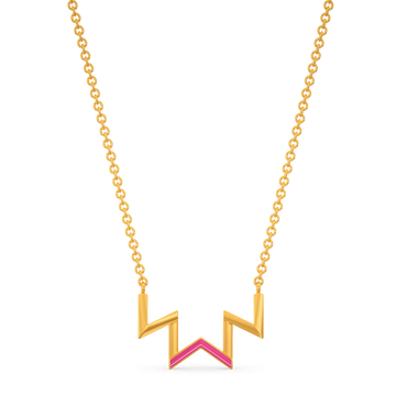 Think Pink Gold Necklaces