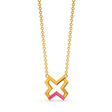 Pink Romance Gold Necklaces