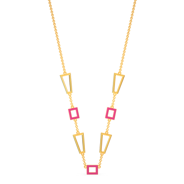 Touch Of Blush Gold Necklaces