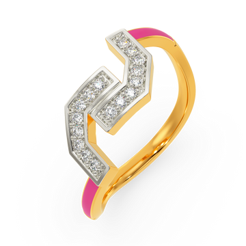 Pink Bloom Diamond Rings