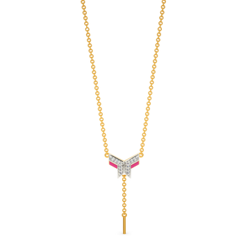 Pink Raptors Diamond Necklaces