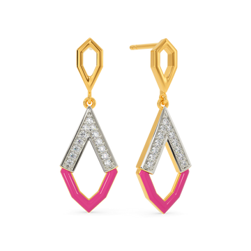Pink Parade Diamond Earrings