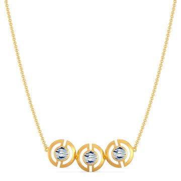 Circle of Tie & Dye Gold Necklaces