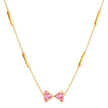 Pink Palette Gold Necklaces