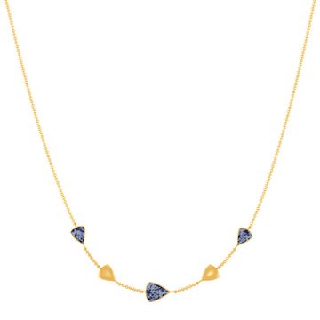 Blue Ombres Gold Necklaces