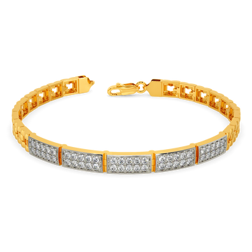 In a Tartan Runway Diamond Bracelets For Men